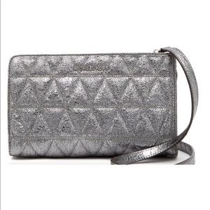 NEW Michael Kors Pyramid Quilted Leather Crossbody